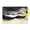 Bergen - Donkerblauw - Landschap Placemat vinyl groot -zzzproduct_Kitchenyeah-website