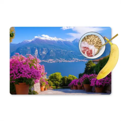 Lake Como - Italië - Landschap Placemat vinyl groot -zzzproduct_Kitchenyeah-website