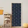 Deco - Waaier - Blauw deurposter klein 289 -sfeer4