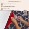 Modern - Patroon - Donkerblauw - Roze keuken achterwand spatscherm klein 900 -spatscherm_FR