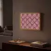 Blad - Patroon - Paars Light Box met batterij (Wandlamp) middel 907 -sfeer1