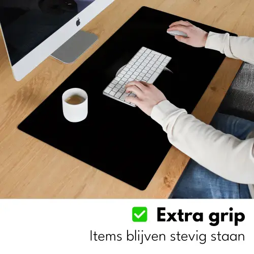 Maan - Hemel - Zwart - Schaduw Muismat XXL klein -sfeer3