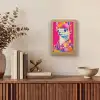 Lama - Kimono - Bloemenkrans - Felroze Light Box met kabel (Tafellamp) klein -sfeer2