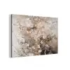Amandelbloesem - Kunst - Van Gogh - Beige - Abstract aluminium wit klein -3d