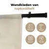 Penseelstreken - Verticaal - Zwart Wandkleed katoen klein -sfeer2