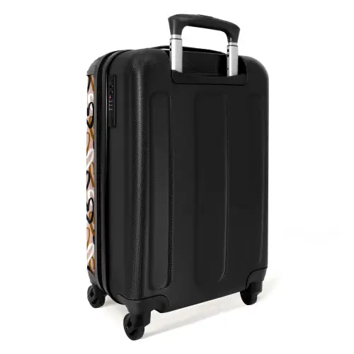 Driedubbele hartenlaag NBS - Handbagage koffer - Kinderen Unisex middel -achterkant