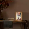 Jongen - Ballonnen - Gebouwen - Kunst Light Box met kabel (Tafellamp) klein -sfeer4