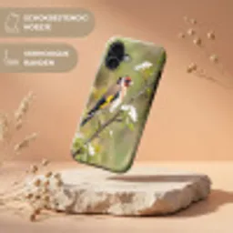 Putter - Bloesem - Lente - Natuur - Kleurrijk Toughcase MagSafe Apple iPhone 17 klein -USP_RandenV_NL