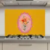 Lelie - Oranje - Lijst - Ovaal keuken achterwand spatscherm klein -3d_website