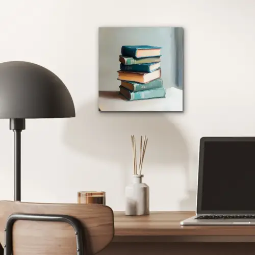 Stapel - Boeken - Groen - Daglicht aluminium wit klein -sfeer5