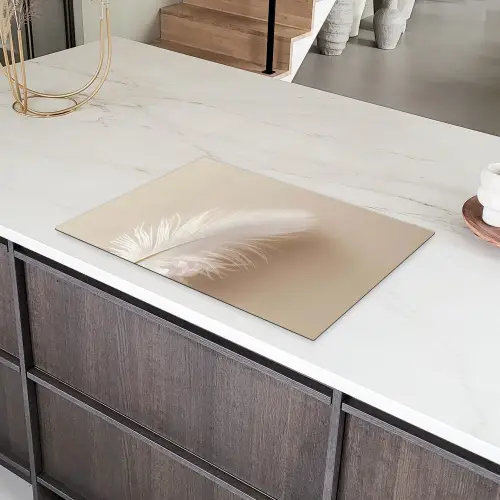 Veer - Minimalistisch - Roze Inductie beschermer vinyl 3mm klein -sfeer8