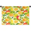 Kiwi - Sinasappel - Mango - Perzik Wandkleed katoen klein 269 -zz3d