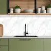 Minimalistisch - Wit - Grijze aders keuken achterwand 2 middel 871 -sfeer3