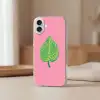 Illustratie - Blad - Minimalistisch - Groen Apple iPhone 16 Plus klein -sfeer2
