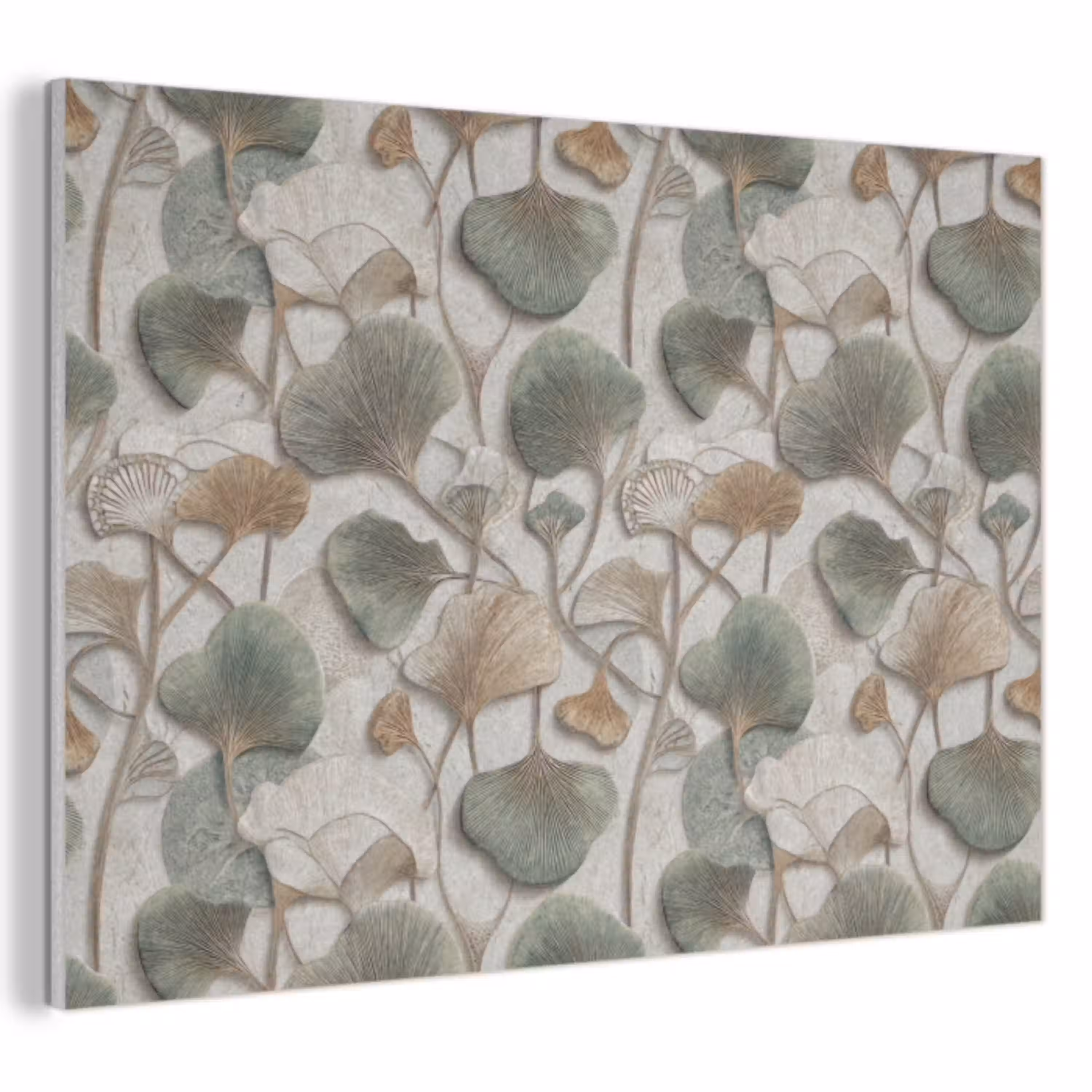 Elegant - Bladeren - Groen PET vilt klein 837 -3d