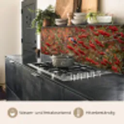 Goudvink - Bessen - Herfst - Natuur - Kleurrijk keuken achterwand 2 middel -usp_DE