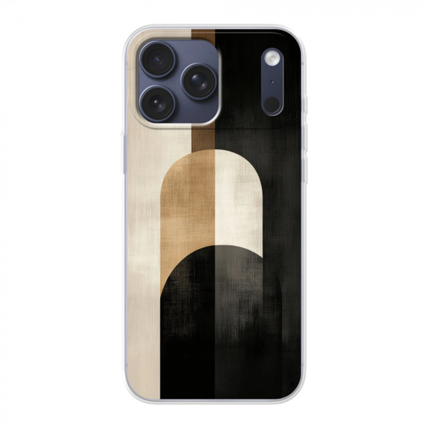 Geometrische - Vormen - Wit Telefoonhoesje iPhone 17 Pro Max klein -3d