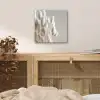 Pluimen - Beige - Minimalistisch aluminium wit klein -sfeer3