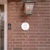 Wit met stippen - Klassiek Naambord Rond klein -sfeer7-rond-XS