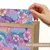 Regenbogen - Bloemen - Kleurrijk - Wolken Light Box met kabel (Kinderlampje) klein -USP_websiteprintNL