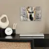 Abstract - Hert - Gewei - Goud poster papier klein -sfeer1