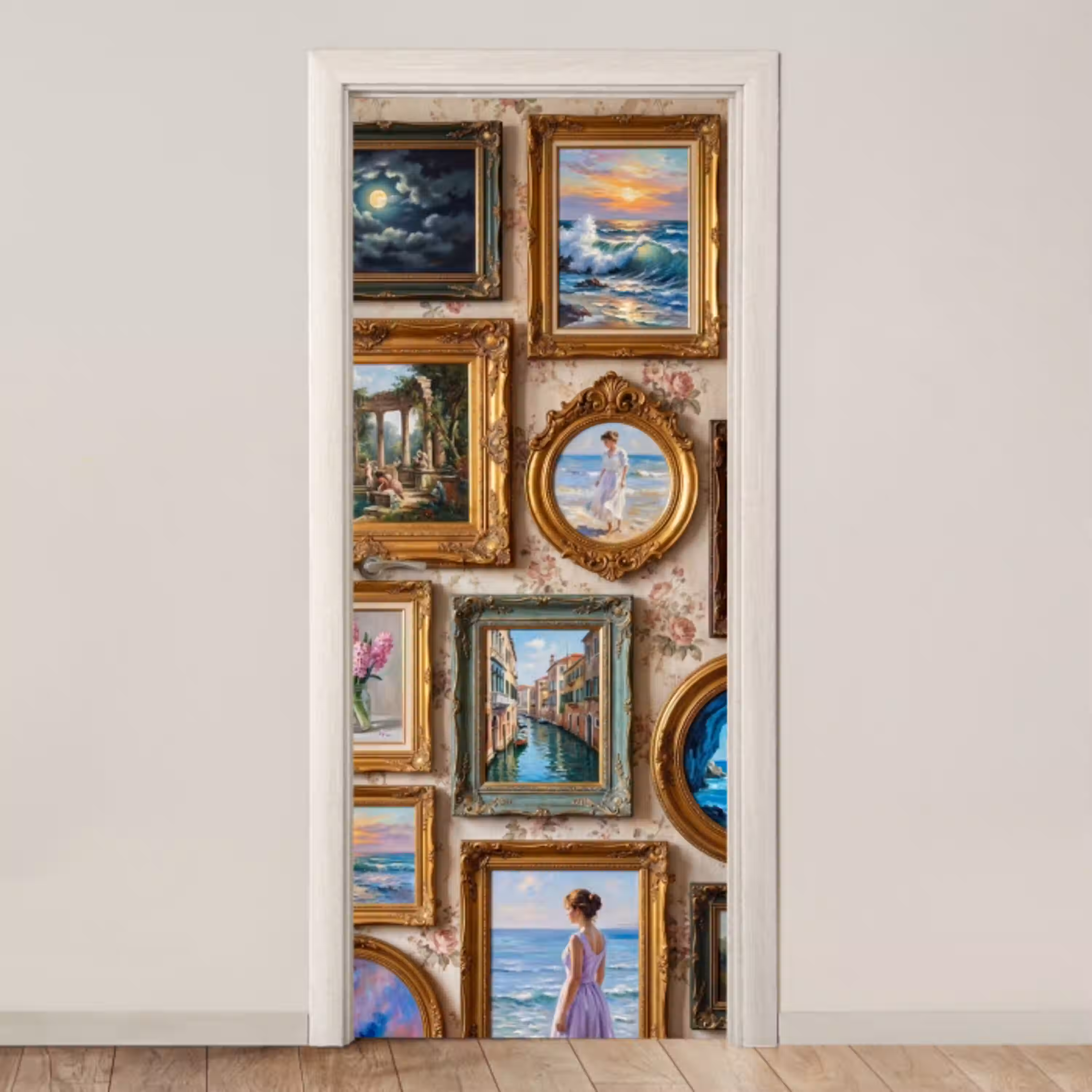 Interieur - Kunst - Collectie - Klassiek - Goud deurposter klein -3d_beige