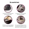 Bloesems - Meeldraden - Geel - Wazig Inductie beschermer vinyl 3mm klein -zzzzzzz-cc-werking