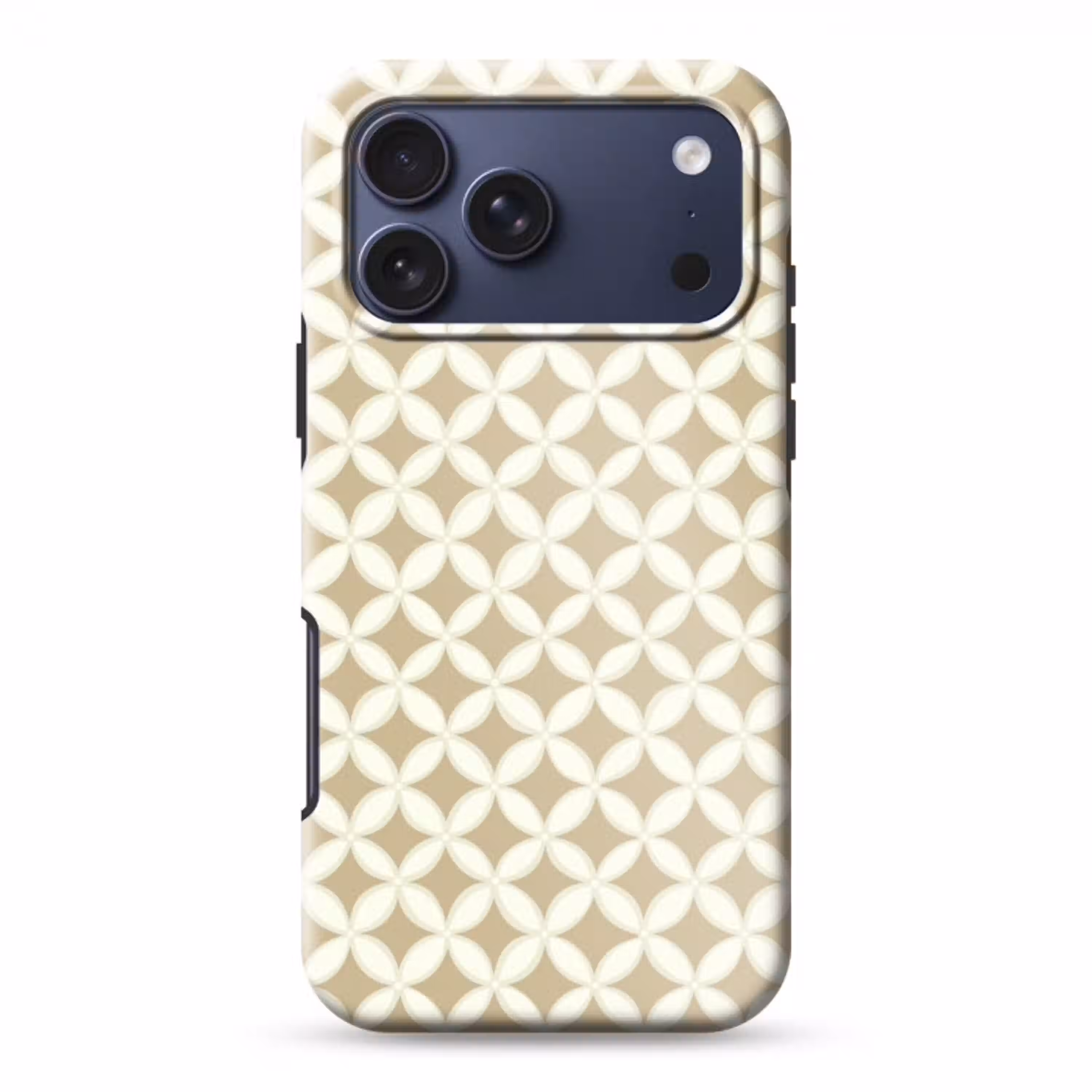 Symmetrisch - Motief - Beige Toughcase MagSafe Apple iPhone 17 Pro Max klein 1019 -3d