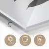 Plant - Bladeren - Minimalistisch - Zwart plexiglas 5mm klein -sfeer2
