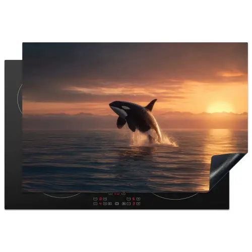 Orka - Zee - Zonsondergang Inductie beschermer vinyl 3mm klein -3d