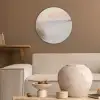 Horizon - Duinlandschap - Zand Akoestische PET Vilt - Rond klein -sfeer1