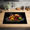 Fruit - Appel - Sinaasappel - Rode vruchten - Water Inductie beschermer vinyl 3mm klein -sfeer5