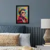 Kleurrijk portret - Kroon - Sterren fotolijst zwart zonder passe partout klein -sfeer3
