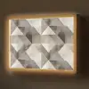 Geometrisch - Motief - Aardetinten Light Box met batterij (Wandlamp) middel 907 -z3d_website