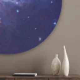 Ruimte - Sterren - Kleurrijk Akoestische PET Vilt - Rond klein -sfeer5_closeup