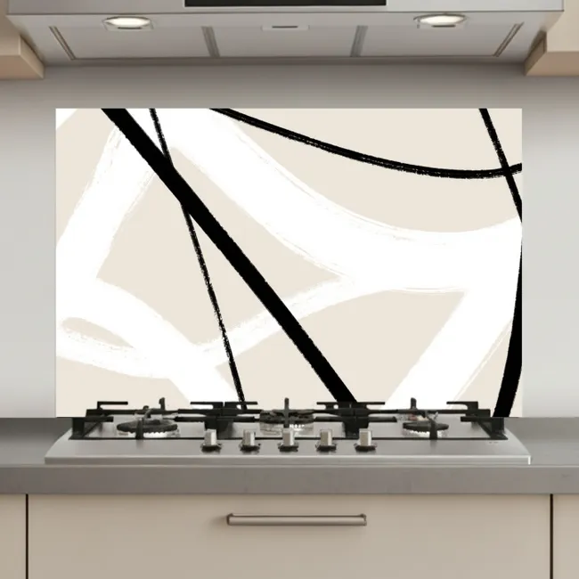 Lijn - Abstract - Minimalisme - Pastel keuken achterwand spatscherm klein -3d_website