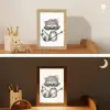 Wasbeer - Dier - Bosdieren Light Box met kabel klein -sfeer3_kind