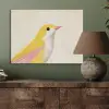 Vogel - Minimalistisch - Geel PET vilt klein -sfeer2