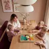 Vrouw - Rode lippen - Expressief - Grafisch Dienblad Rechthoek middel -sfeer4