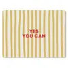 Strepen - Abstract - Yes you can - Rood muismat rubber klein -3d