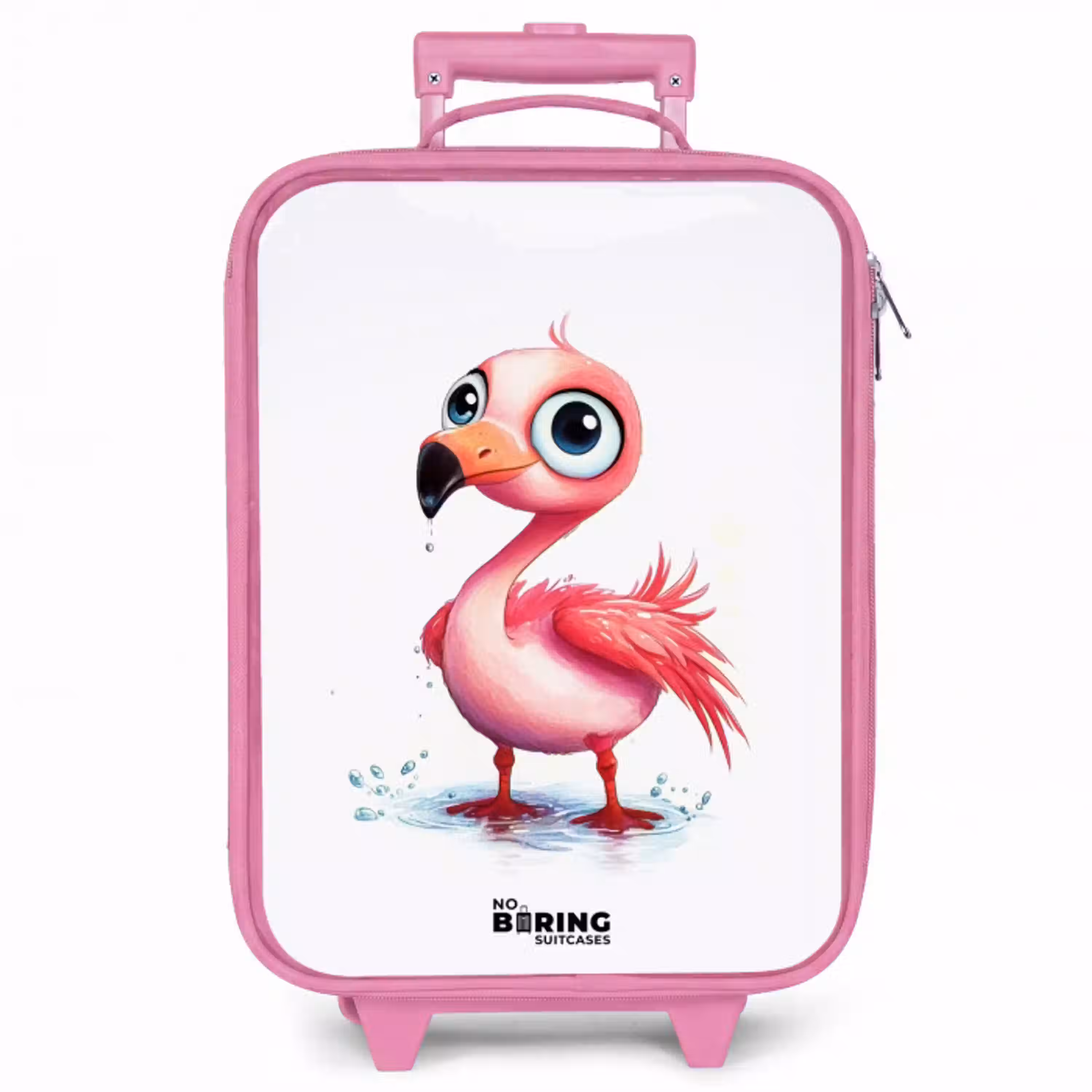 Roze flamingo in het water Kinderkoffer - Roze klein -zzz_website3d