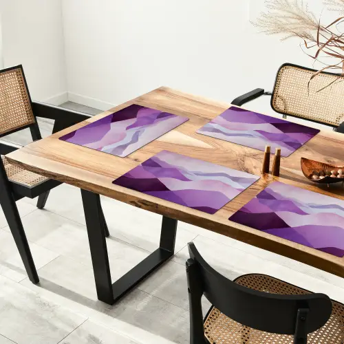Abstract - Heuvels - Landschap - Paars Placemat vinyl groot -zzsfeer4_Kitchenyeah-website