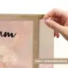 Eenhoorn - Wolken - Roze Light Box met batterij (Wandlamp kind) middel -USP_websiteprintNL