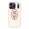 Tulp - Lijst - Ovaal - Illustratie Telefoonhoesje iPhone 17 Pro klein -3d