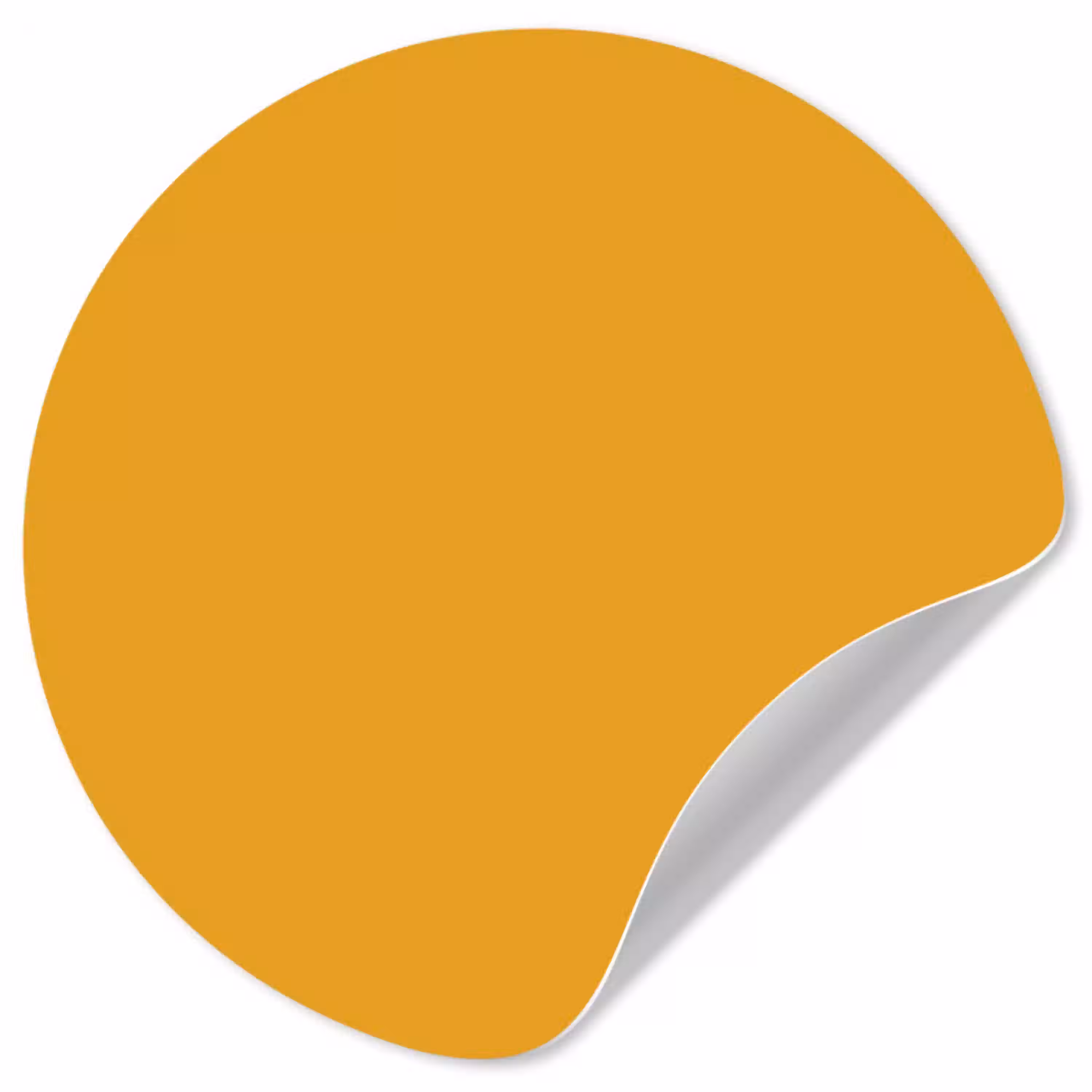Okergeel - Herfst - Interieur Wandcirkel behangsticker klein 186 -3d