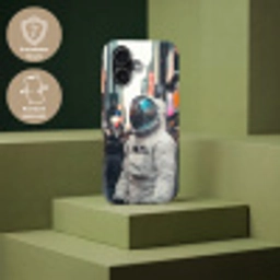 Stad - Mensen - Astronaut - Wit Toughcase MagSafe Apple iPhone 17 klein -USP_PrintM_DE