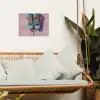 Sneakers - Veters - Kleurrijk - Schaduw tuinposter los doek klein -sfeer7