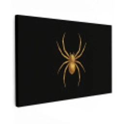 Spin - Goud - Minimalistisch - Poten Tuinposter op houten frame 2 cm dik klein -3d