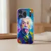 Oude man - Expressief - Kleurrijk Telefoonhoesje iPhone 17 Pro klein -sfeer2