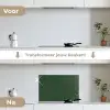 Donkergroen - Patroon - Lijnen - Zwart keuken achterwand spatscherm klein 900 -voor_na_NL
